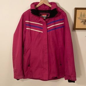 Karbon Pink Ski Jacket w/ Powder Skirt
